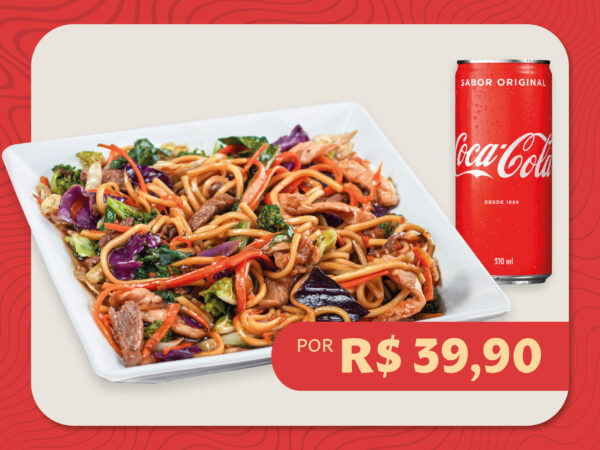 YAKISSOBAS MISTOS + COCA-COLA