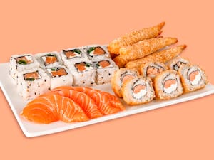 Combo 2 - sashimi de salmão - 23 peças