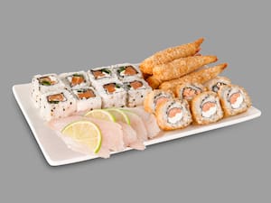Combo 2 - sashimi de peixe branco - 23 peças